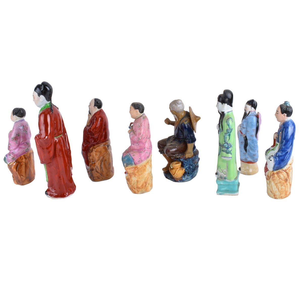 Eight Asian Figurines | Kodner Auctions