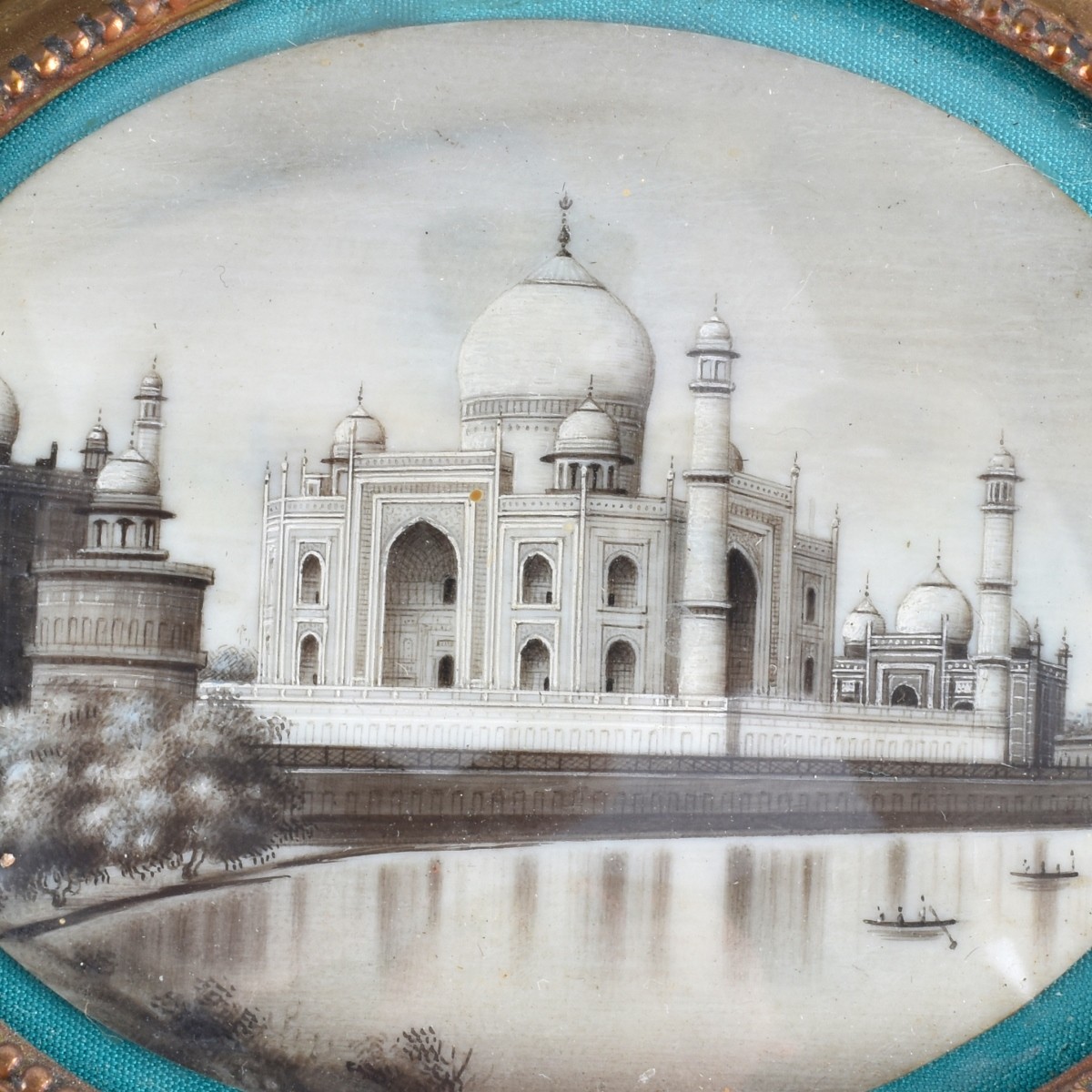 Miniature Painting Taj Mahal