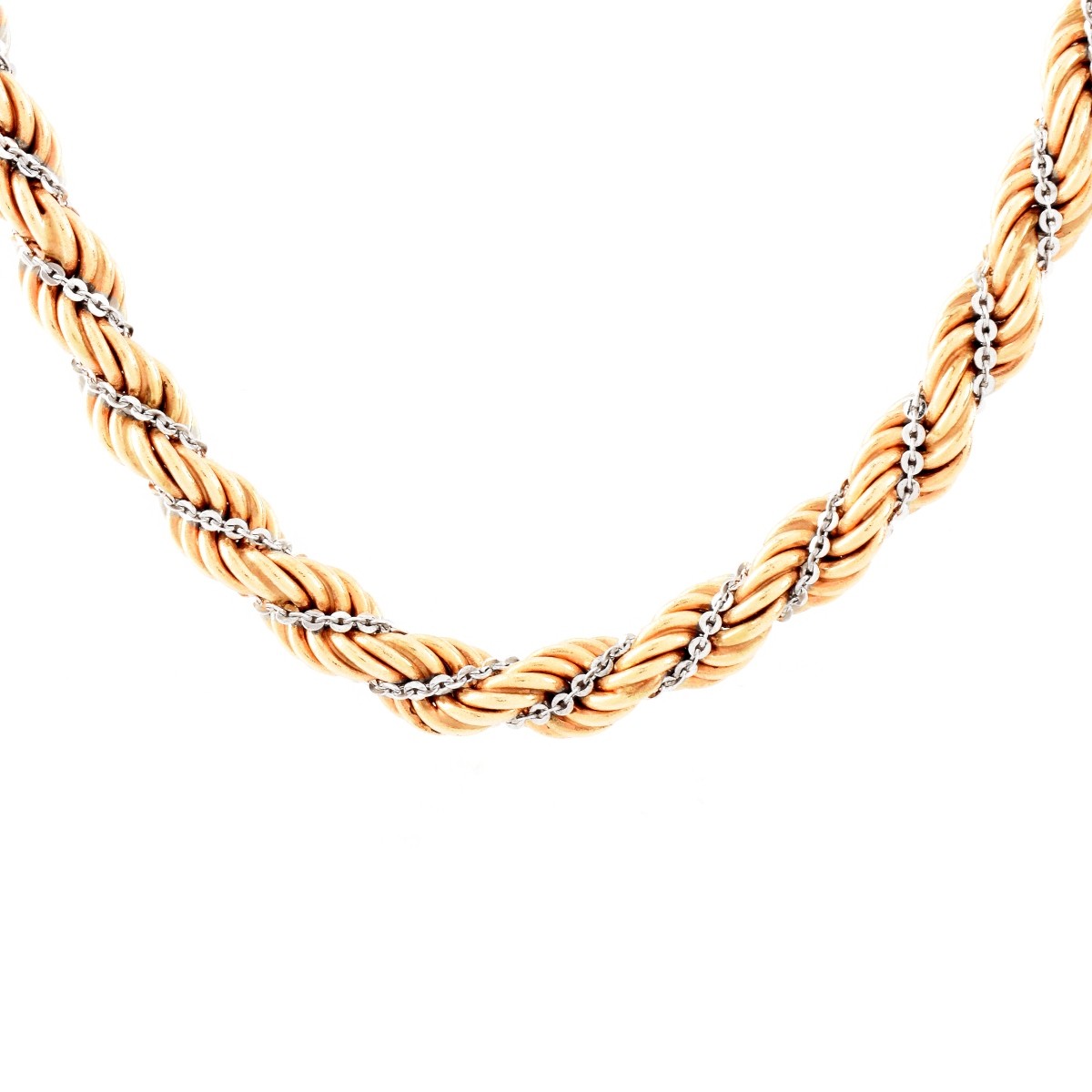 Vintage 14K Gold Rope Chain