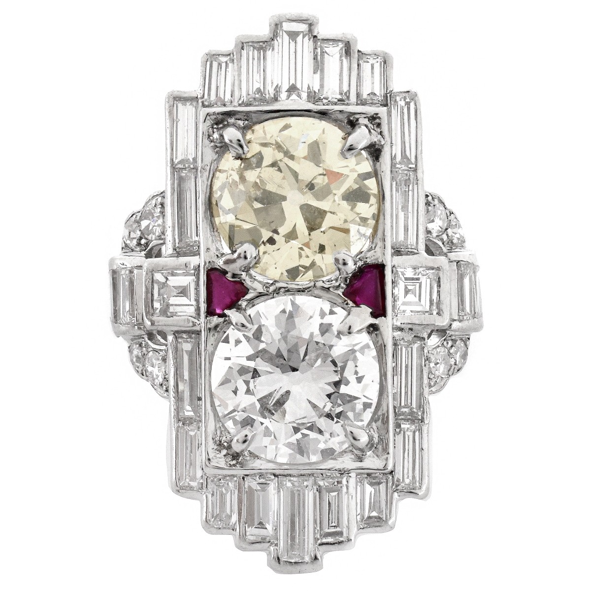 GIA Art Deco Diamond Ring