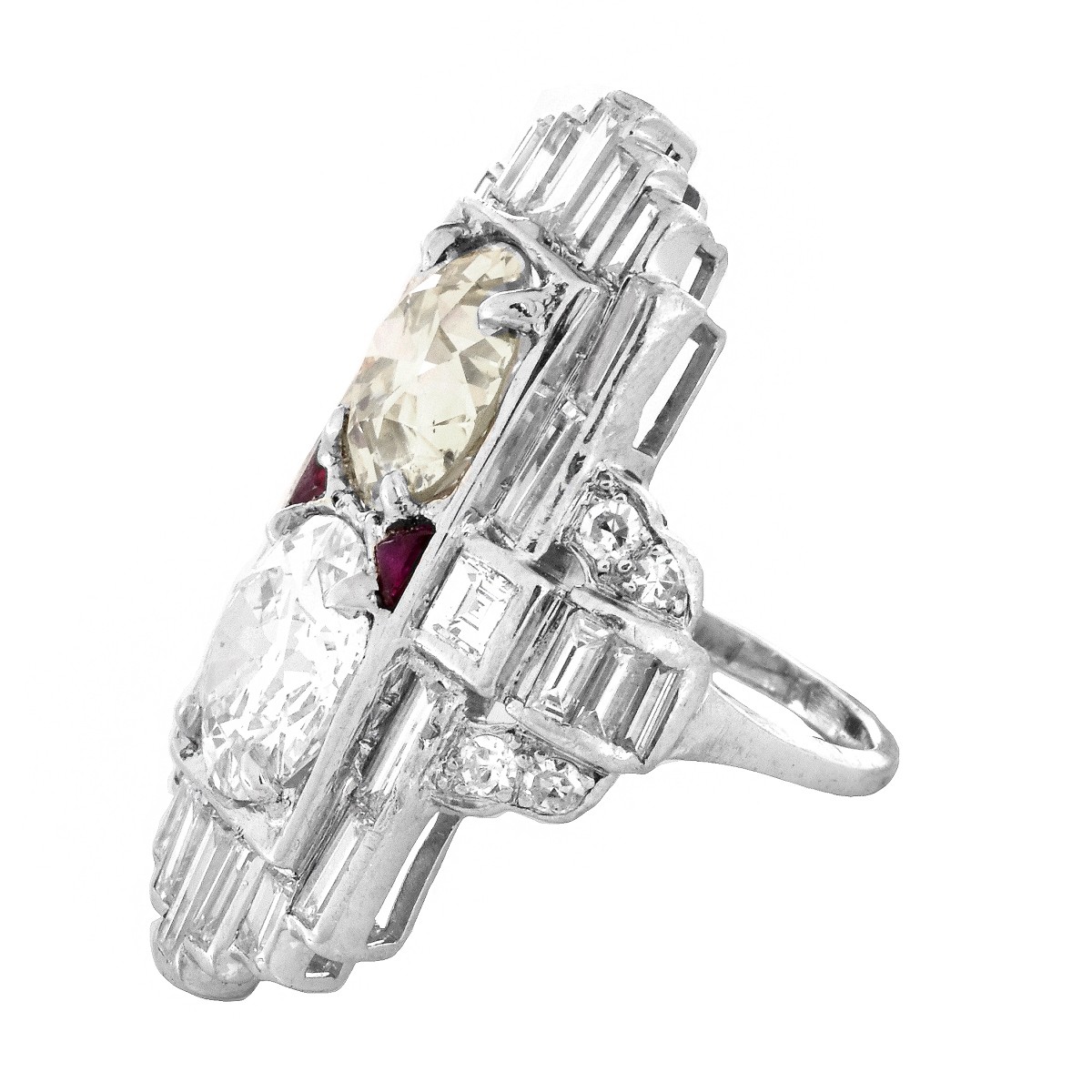 GIA Art Deco Diamond Ring