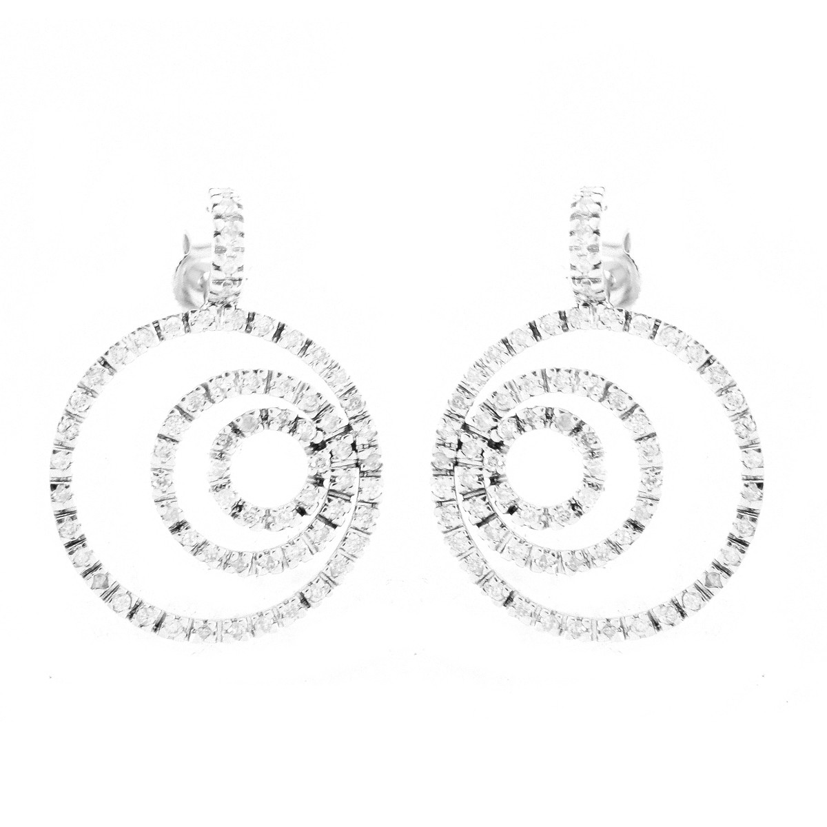 Diamond and 14K Gold Earrings