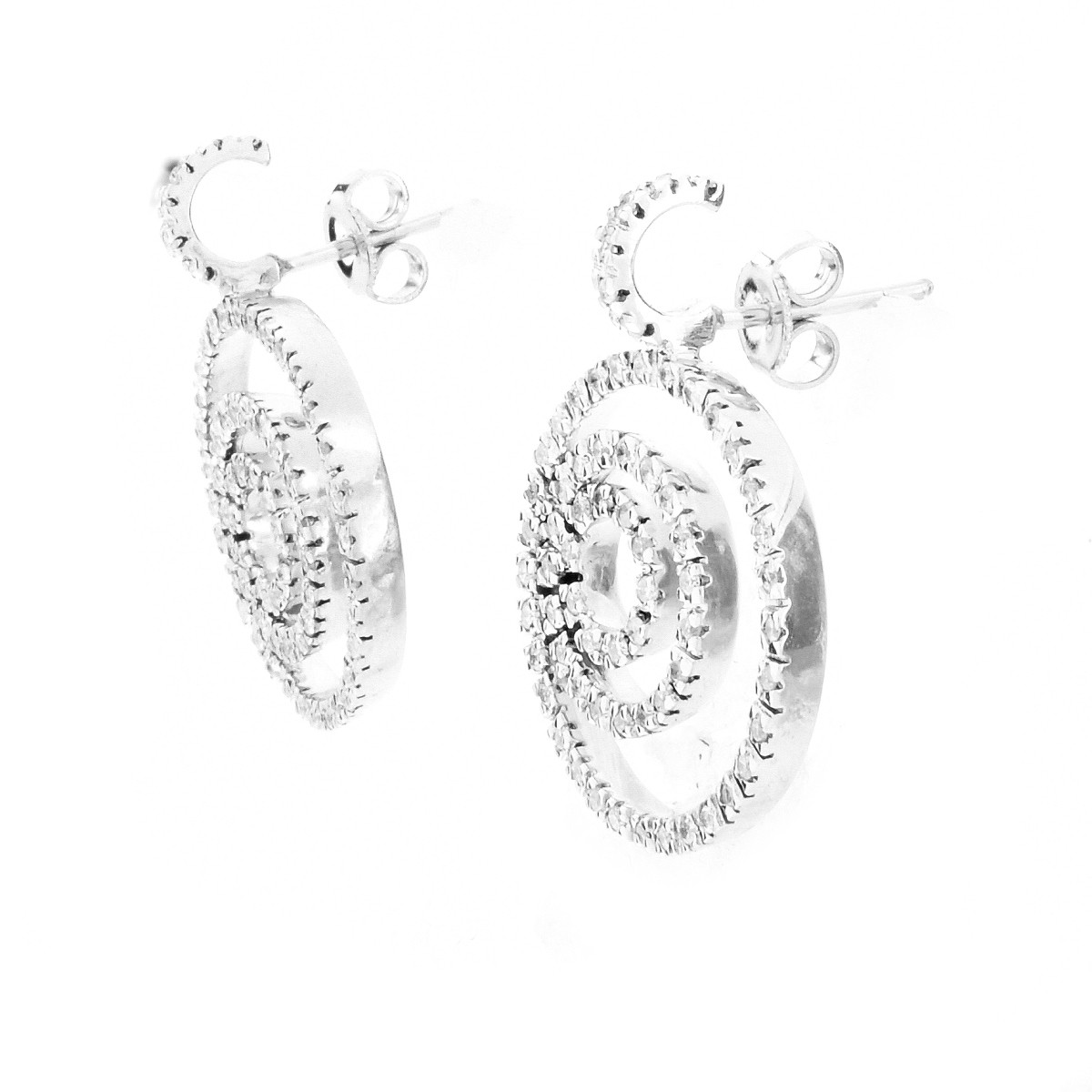 Diamond and 14K Gold Earrings