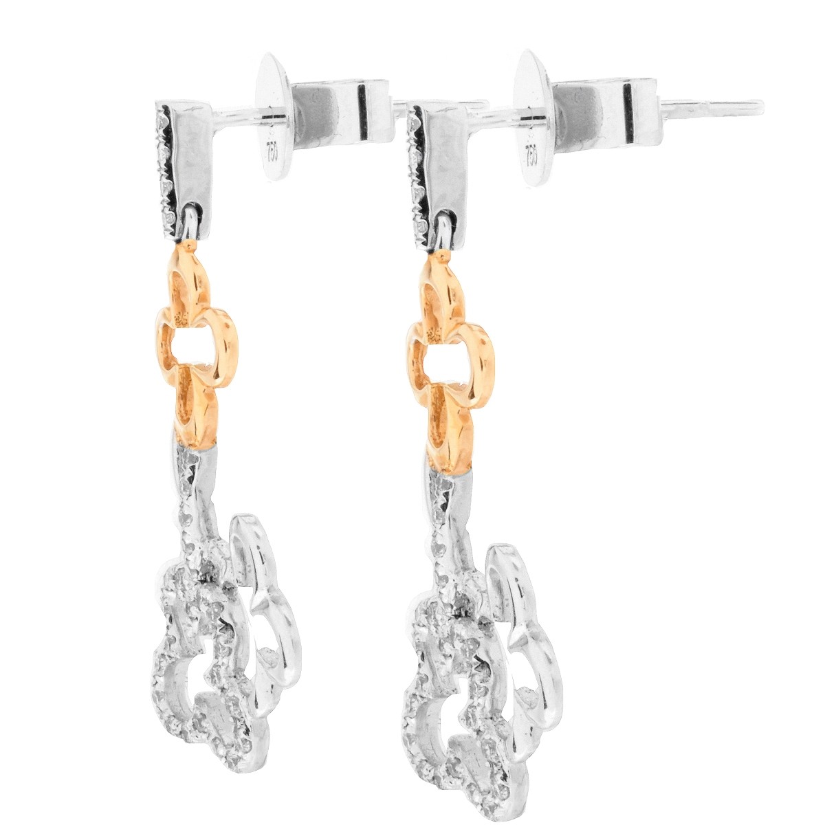 Diamond and 18K Gold Earrings