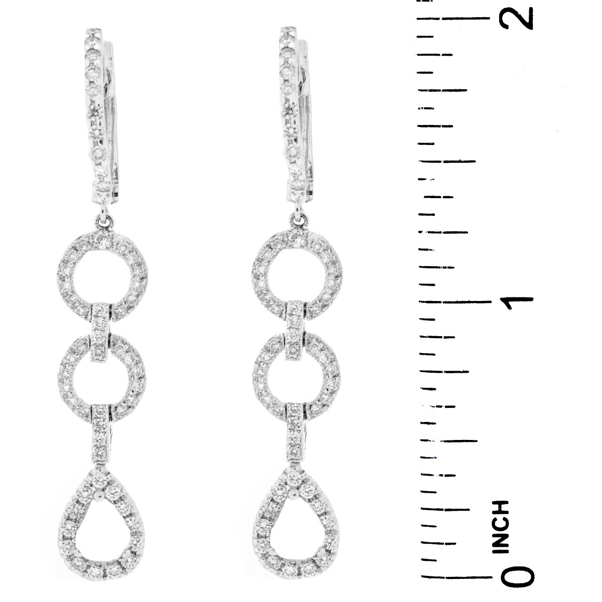 Diamond and 18K Earrings