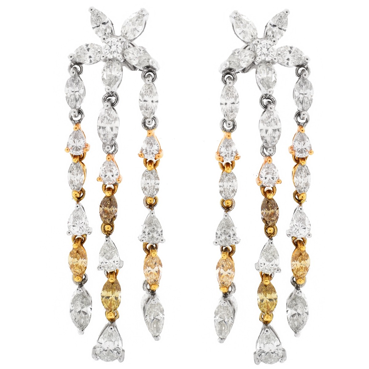 Diamond and 18K Earrings