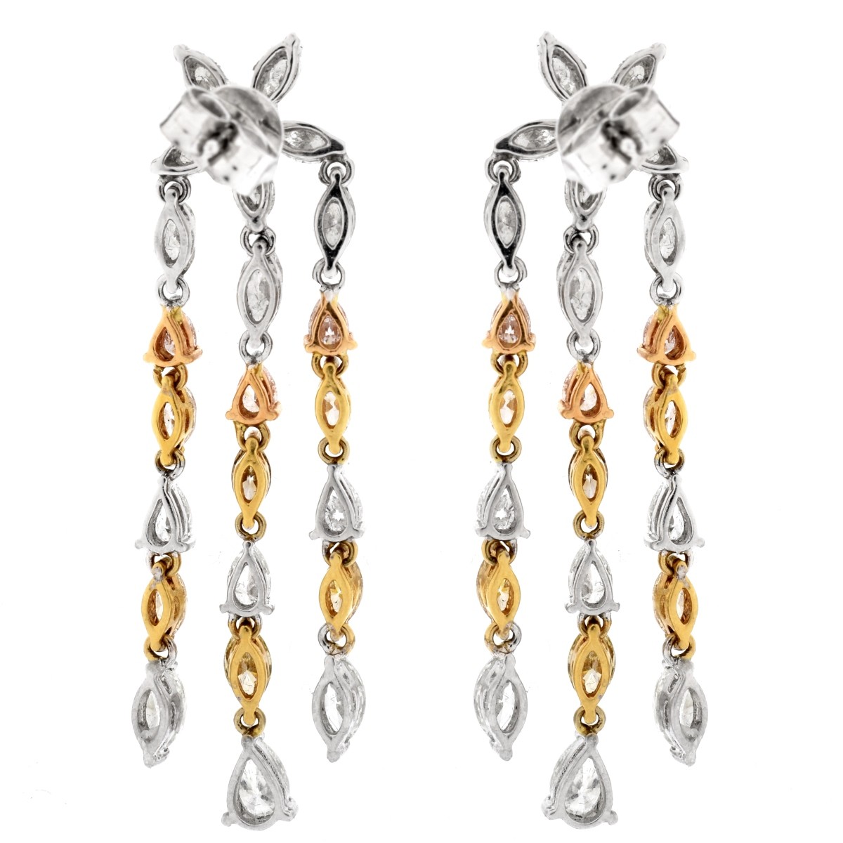 Diamond and 18K Earrings