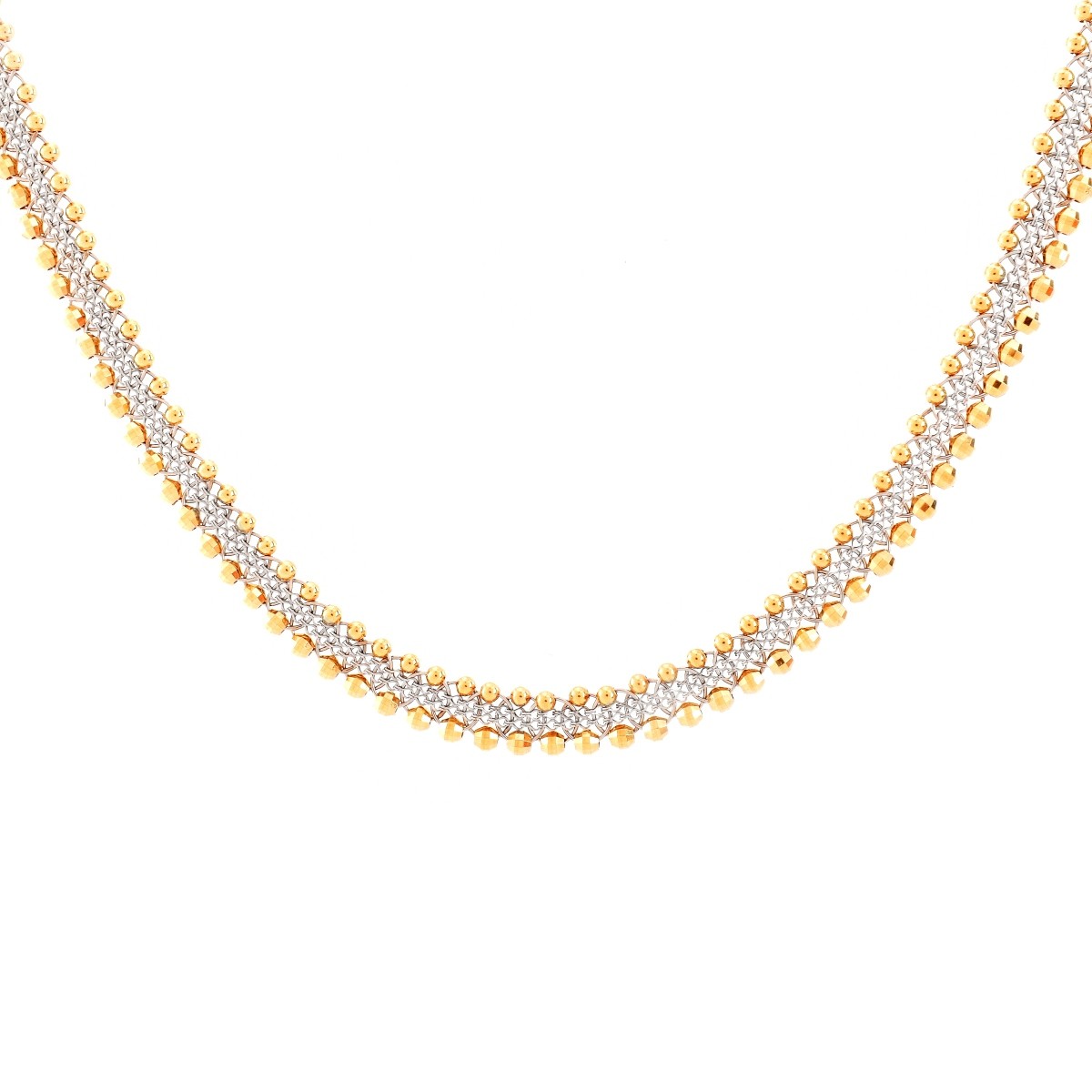 Vintage Platinum and 18K Gold Chain