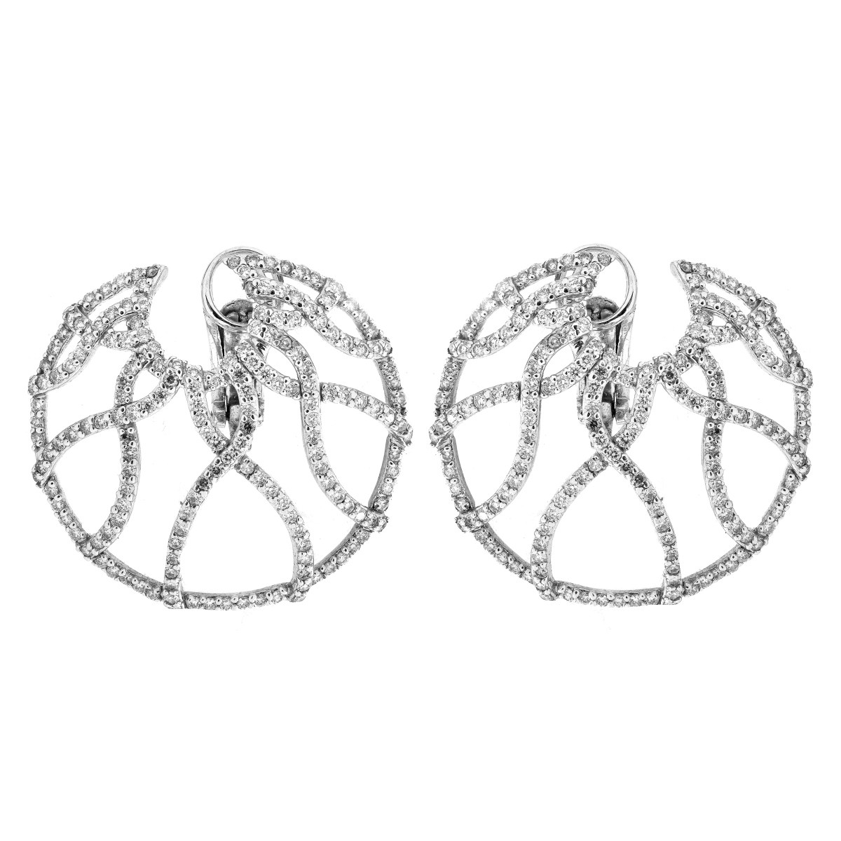 Diamond and 18K Gold Earrings