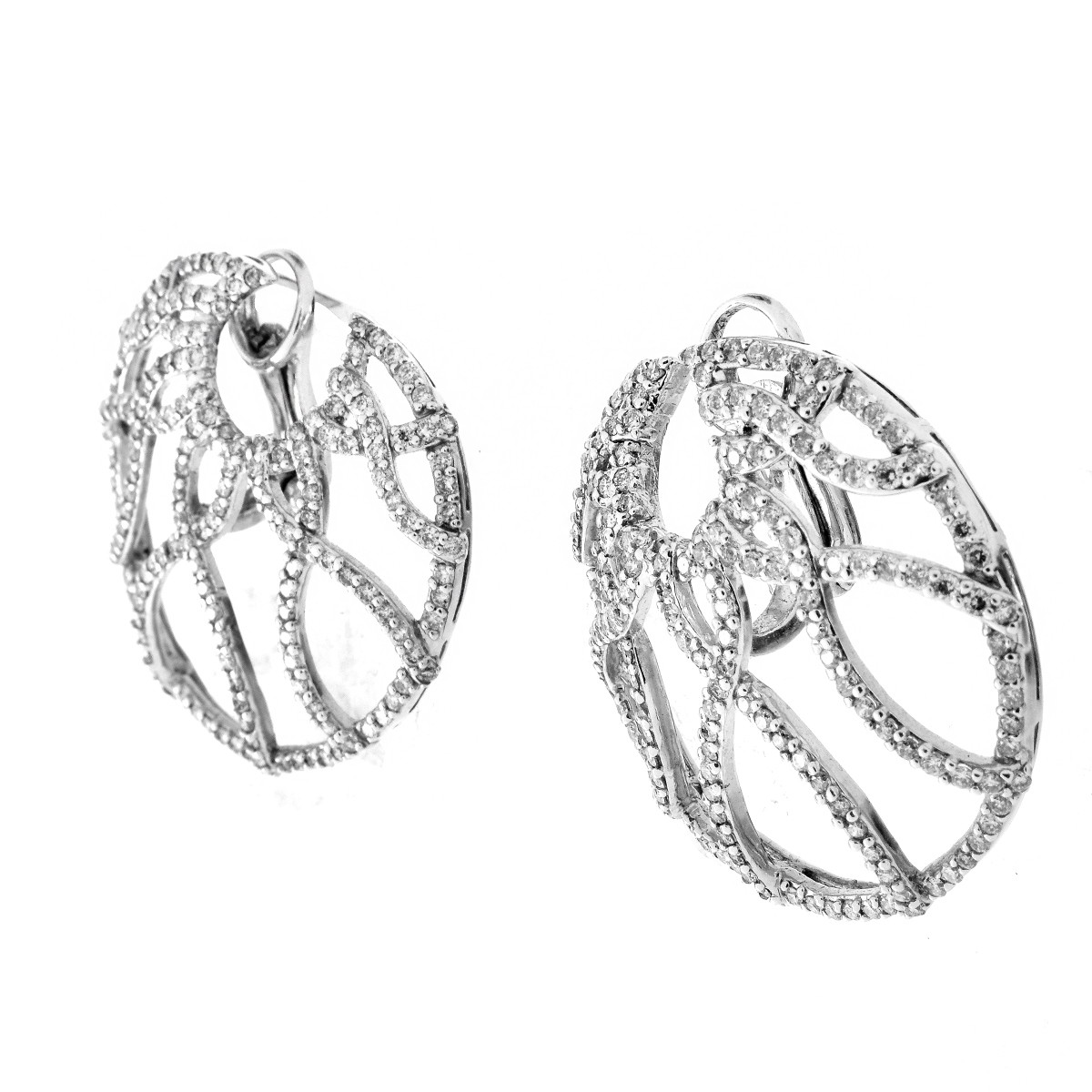 Diamond and 18K Gold Earrings