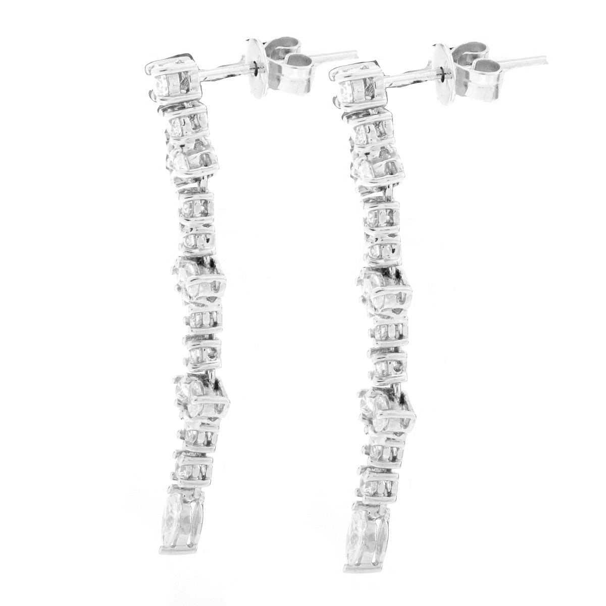 Diamond and 18K Gold Earrings
