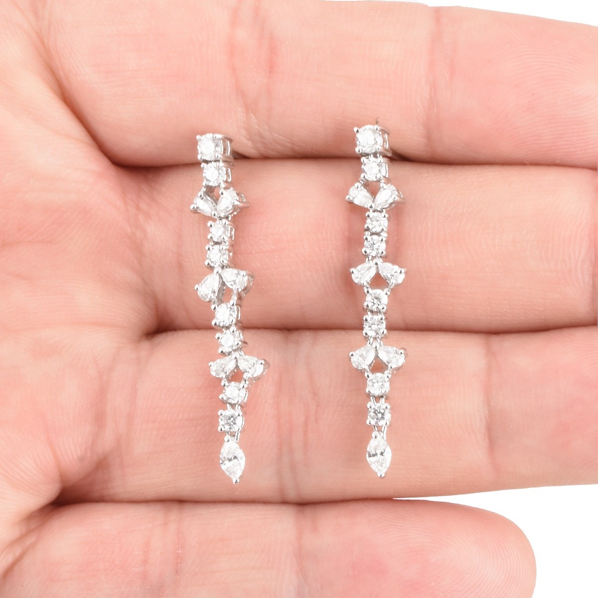 Diamond and 18K Gold Earrings