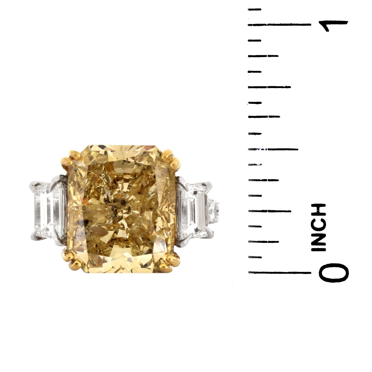 10.27ct Fancy Yellow Diamond Ring