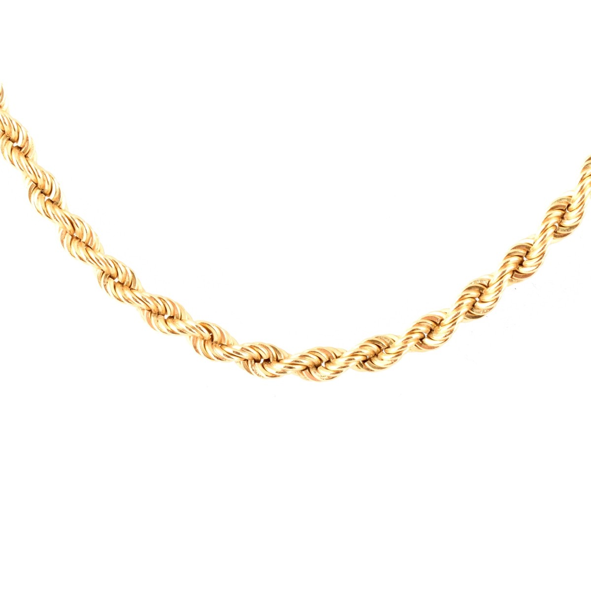 Italian 18K Gold Rope Chain