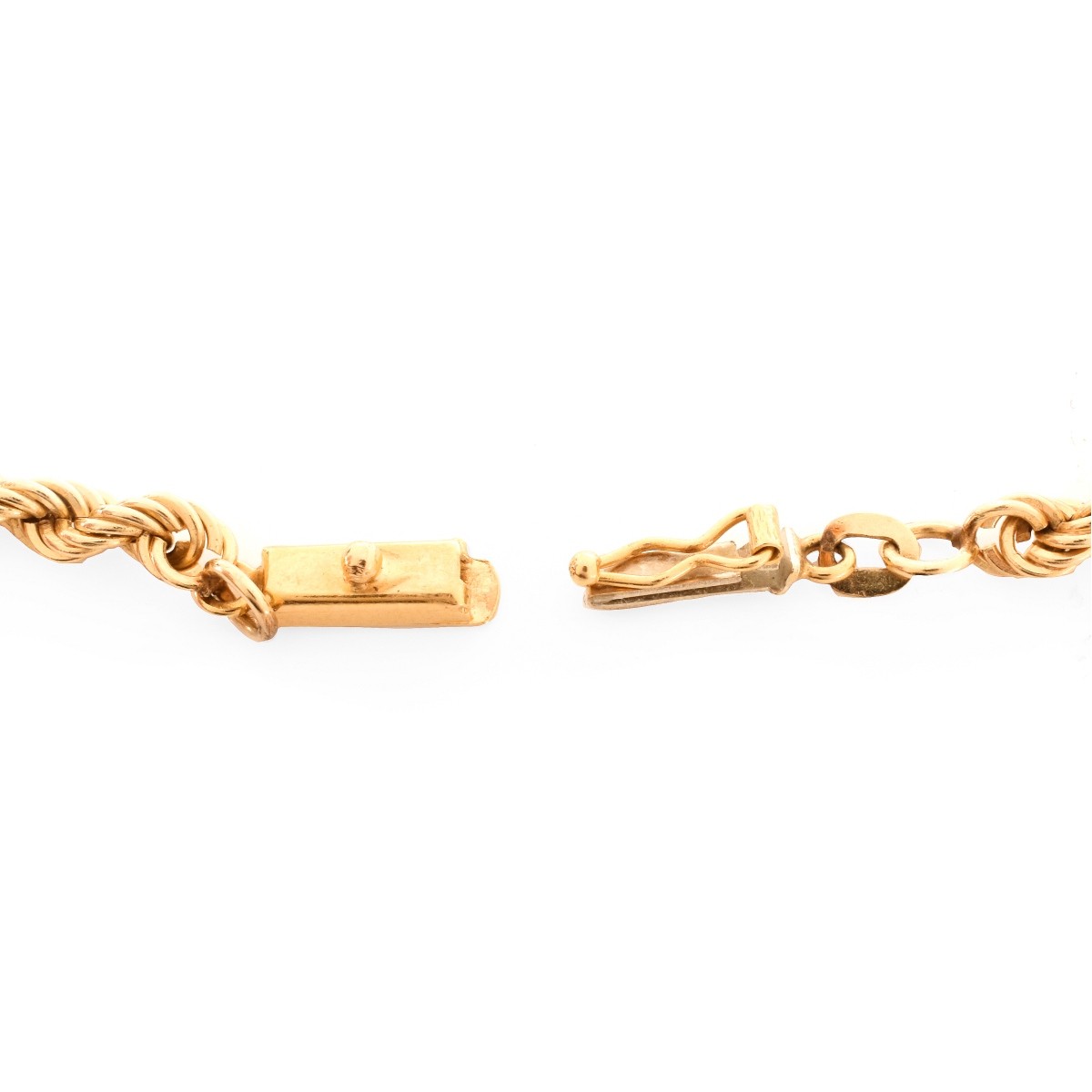 Italian 18K Gold Rope Chain
