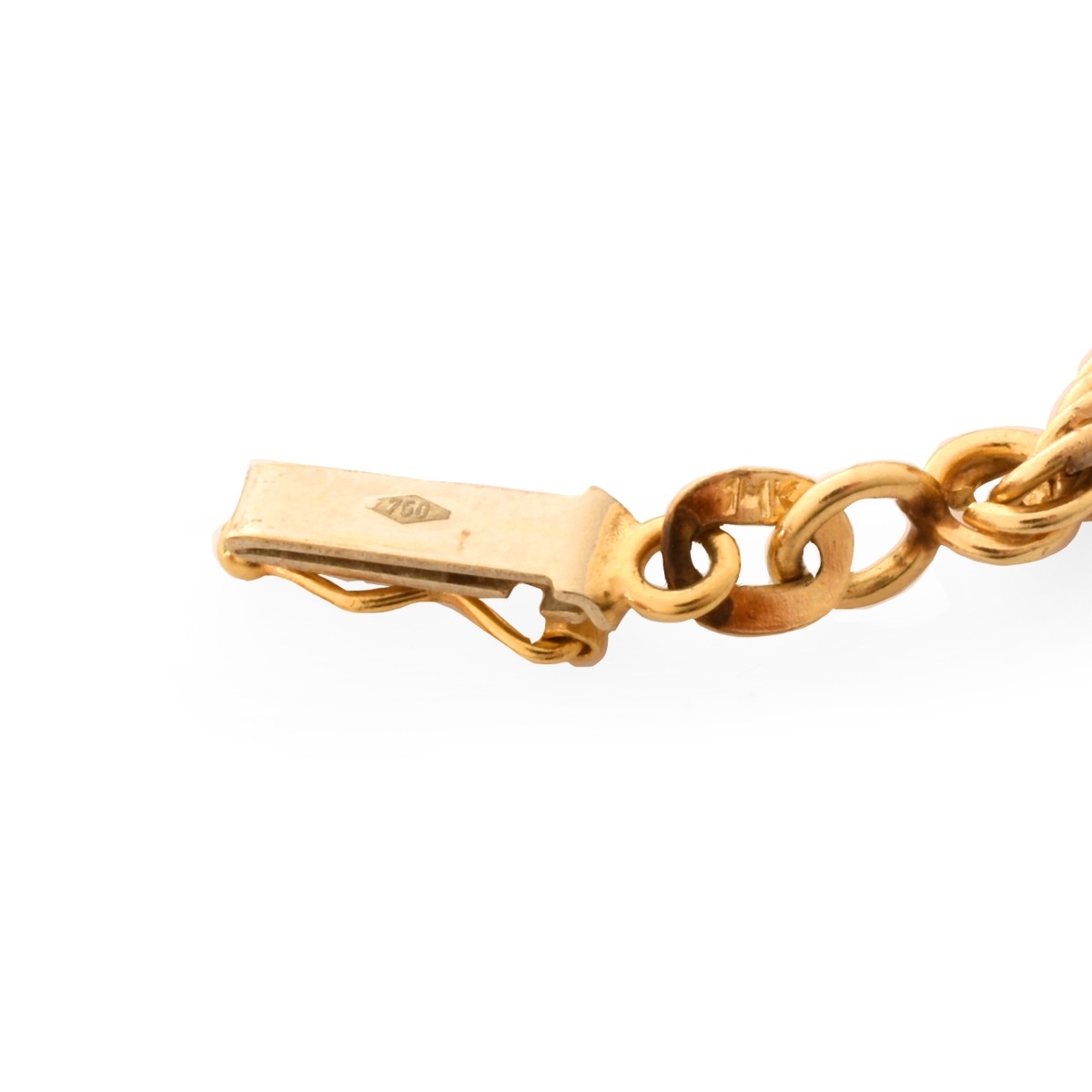 Italian 18K Gold Rope Chain