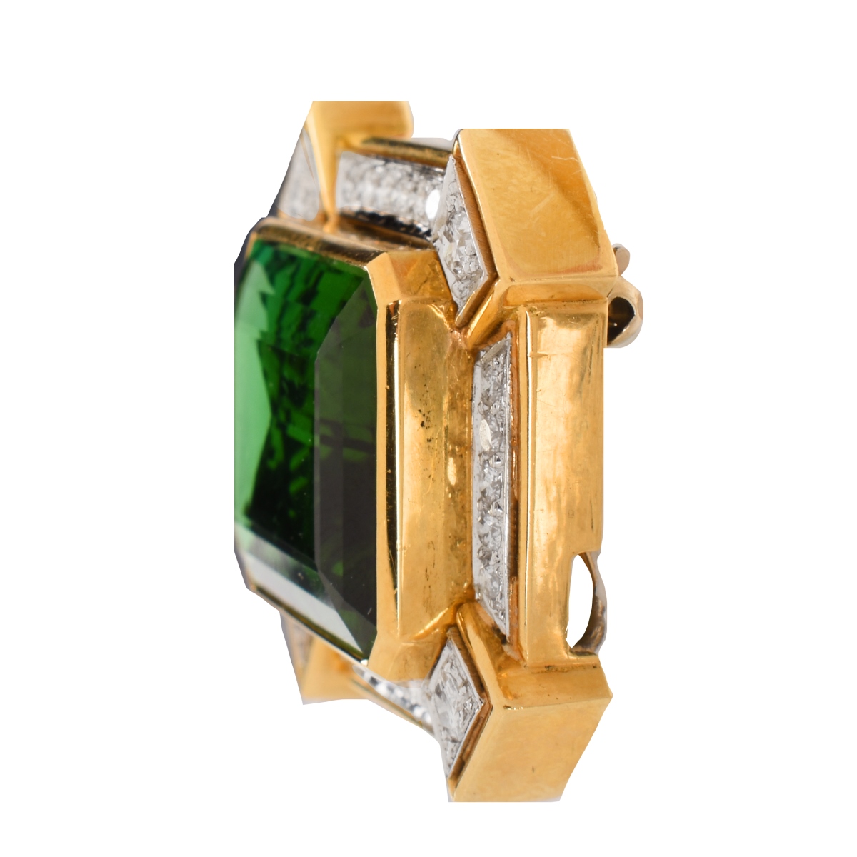 GAL Tourmaline, Diamond and 18K Pendant