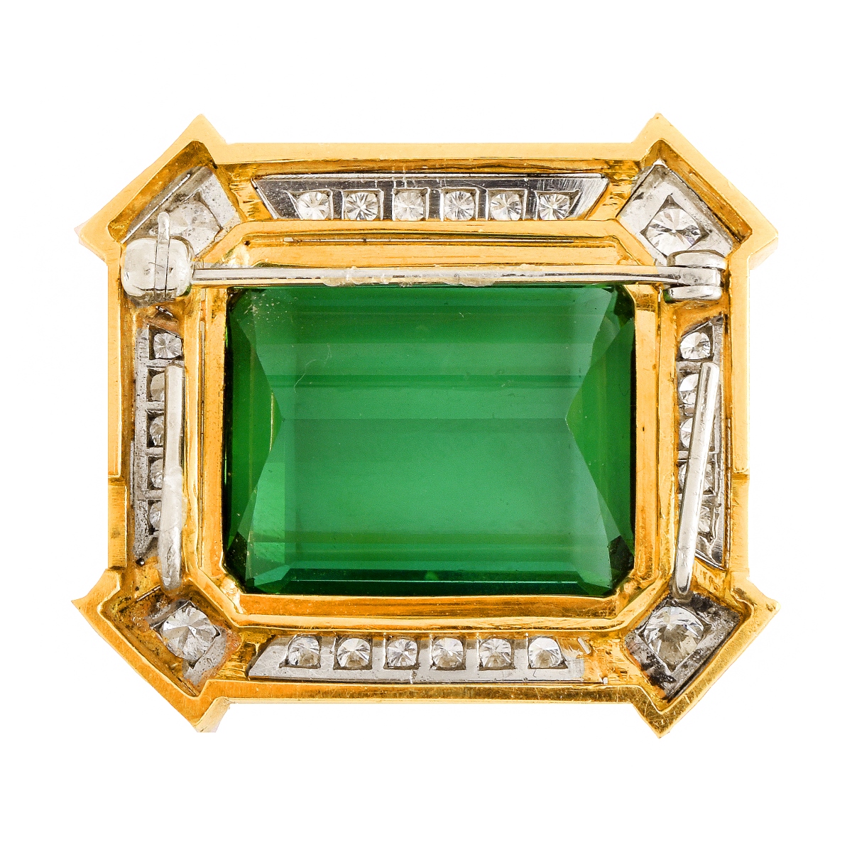 GAL Tourmaline, Diamond and 18K Pendant