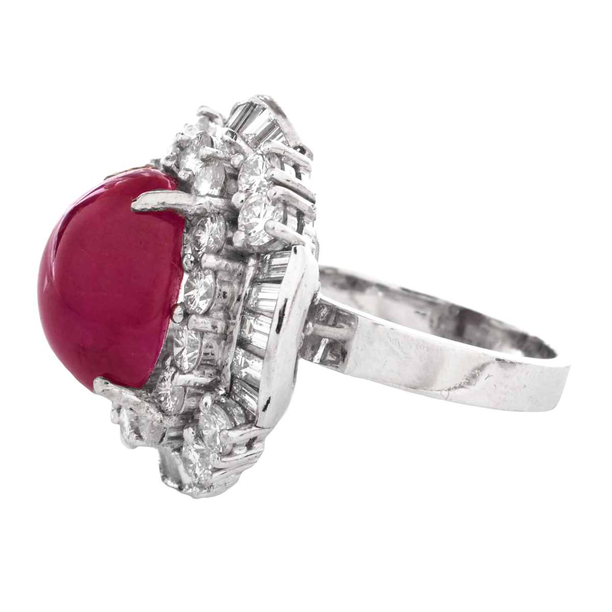 AGL Burma Ruby and Diamond Ring