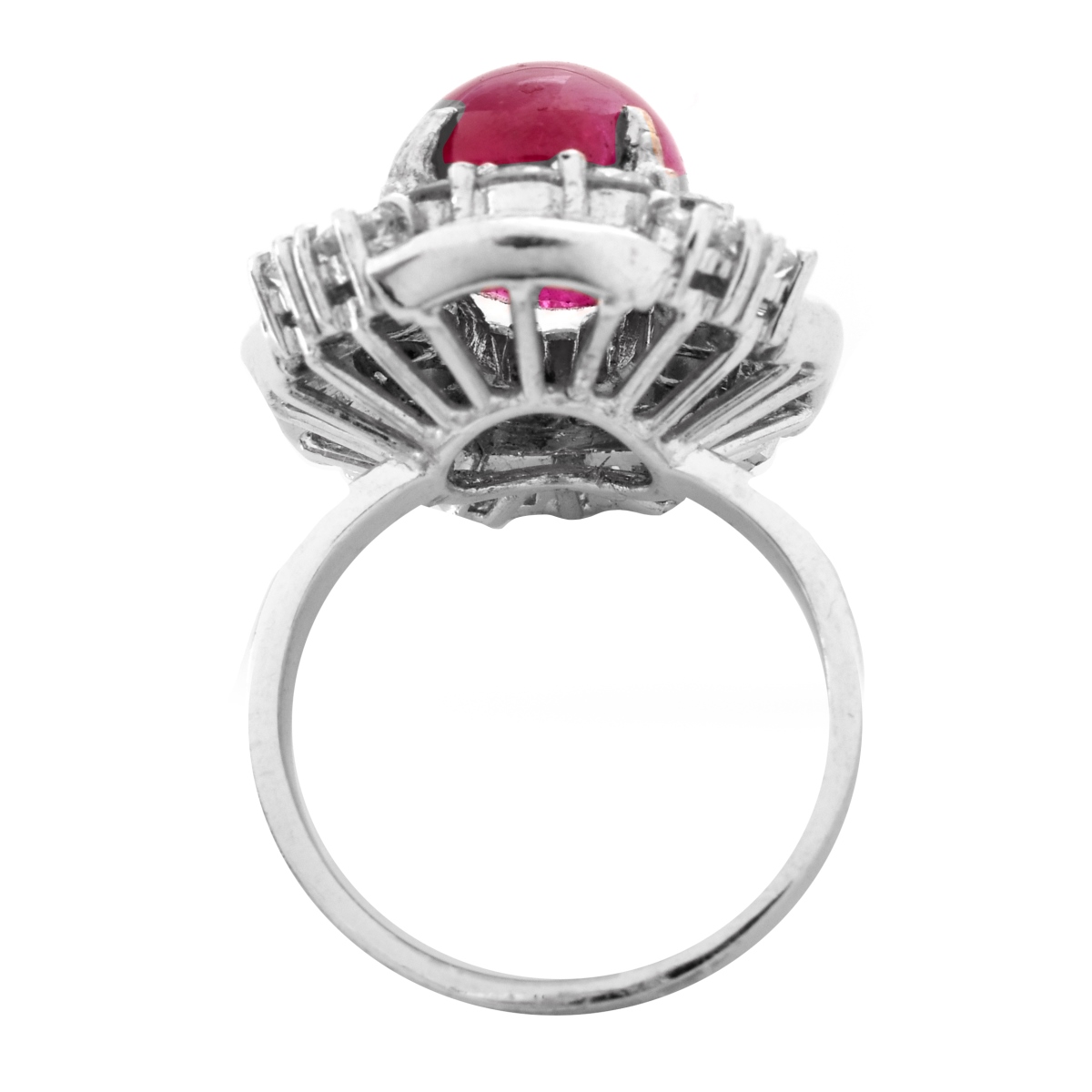 AGL Burma Ruby and Diamond Ring