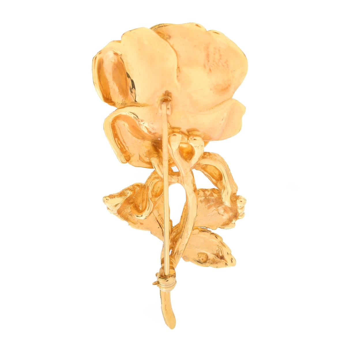 Vintage 14K Gold Flower Brooch