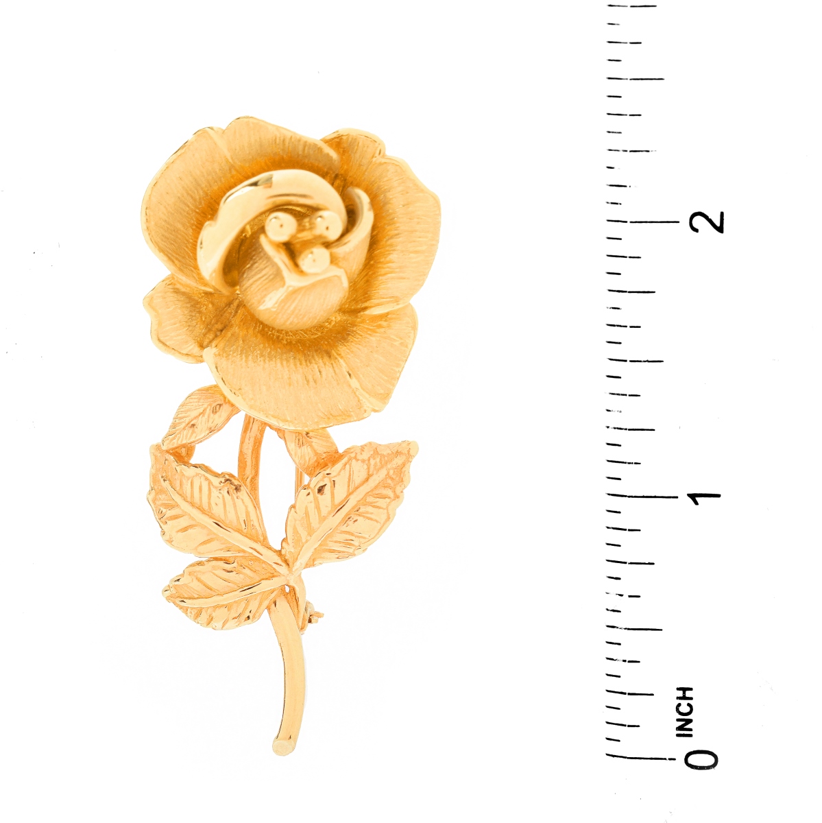 Vintage 14K Gold Flower Brooch