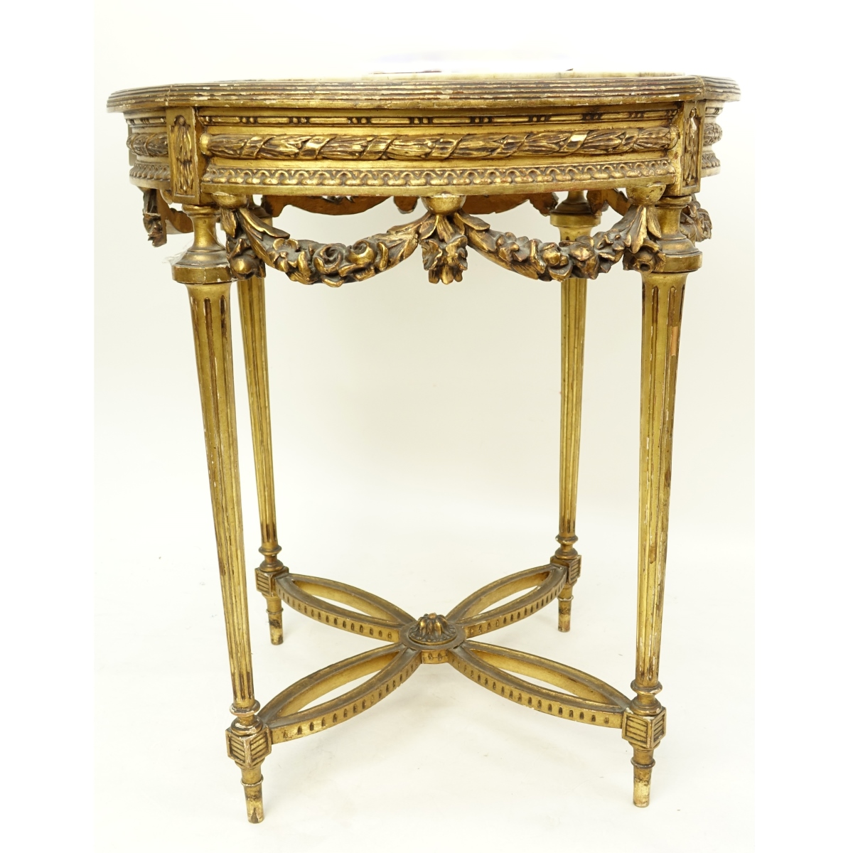 Carved Marble Top Table