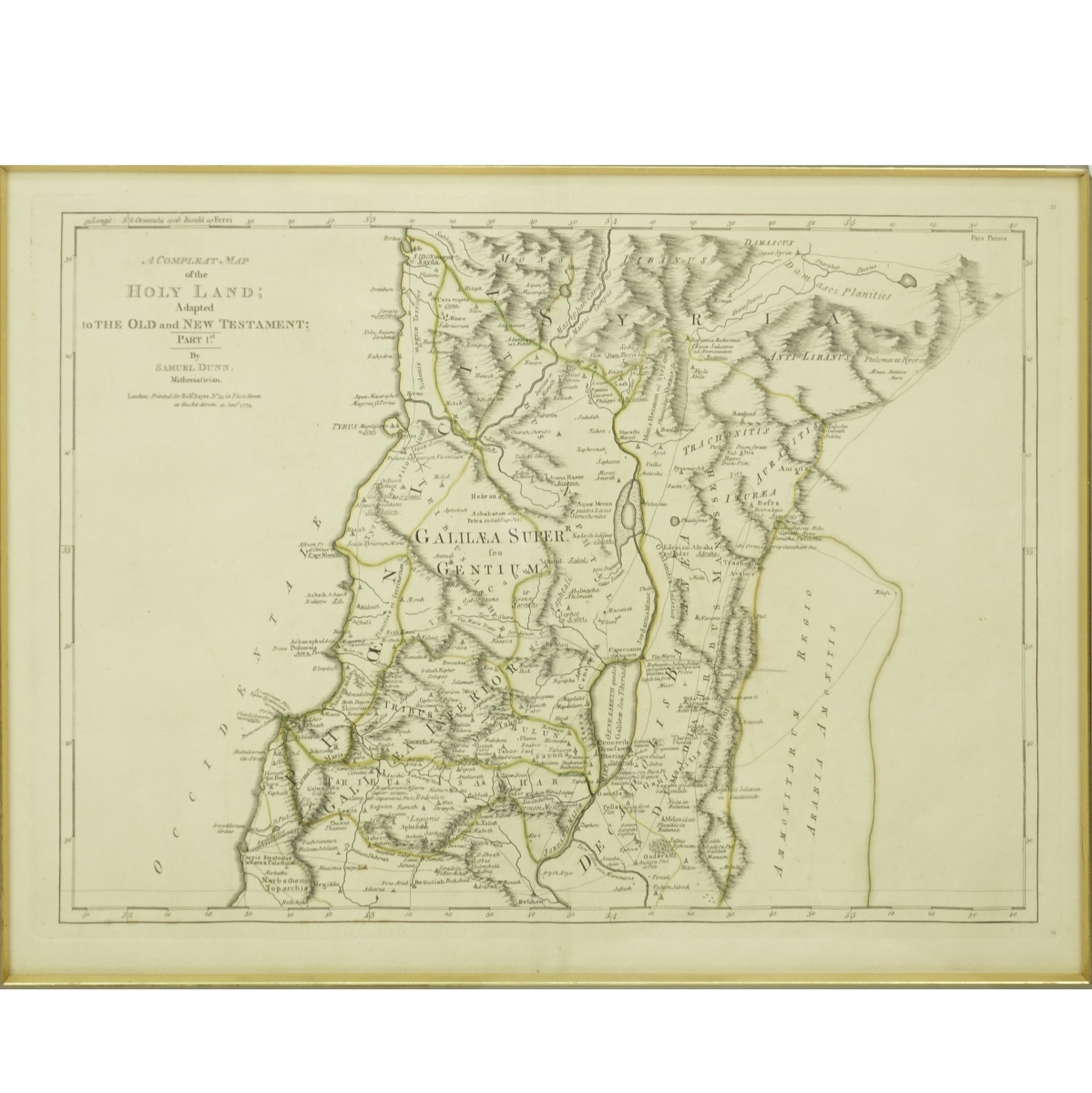 Pair Antique Map Engravings