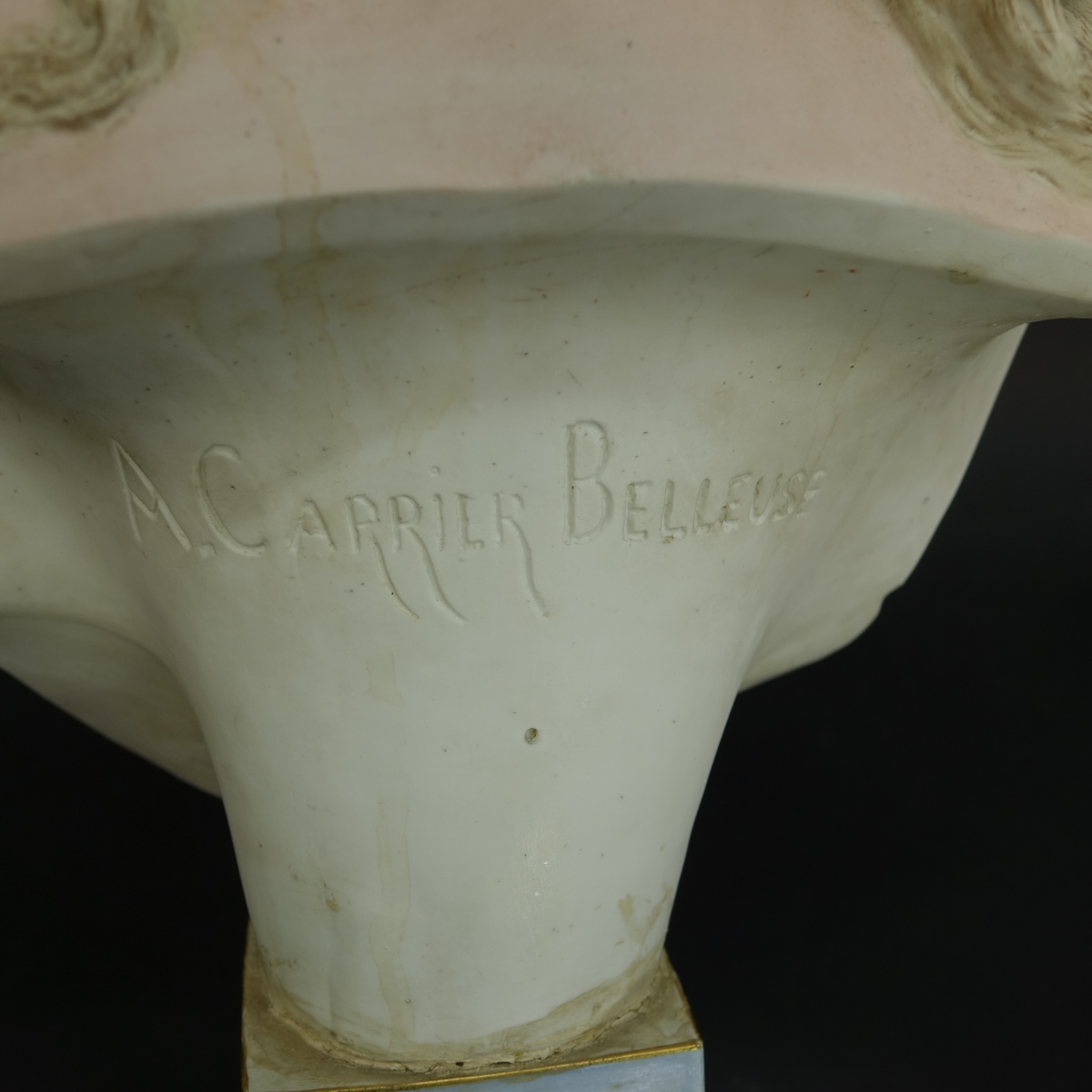 A. Carrier Belleuse Porcelain Bust