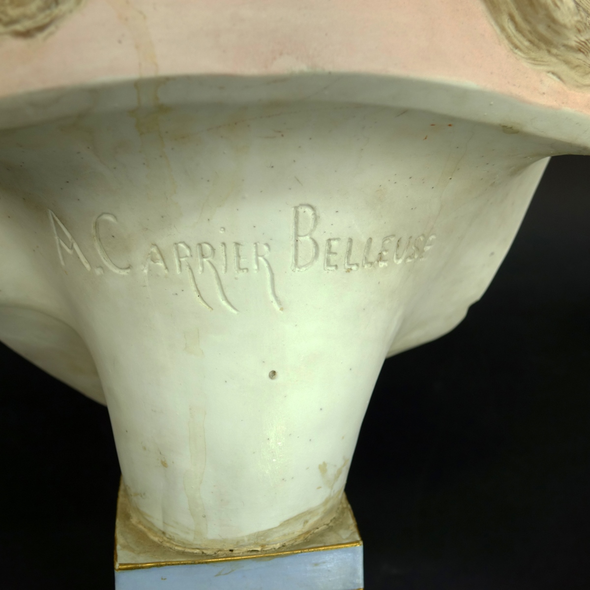 A. Carrier Belleuse Porcelain Bust