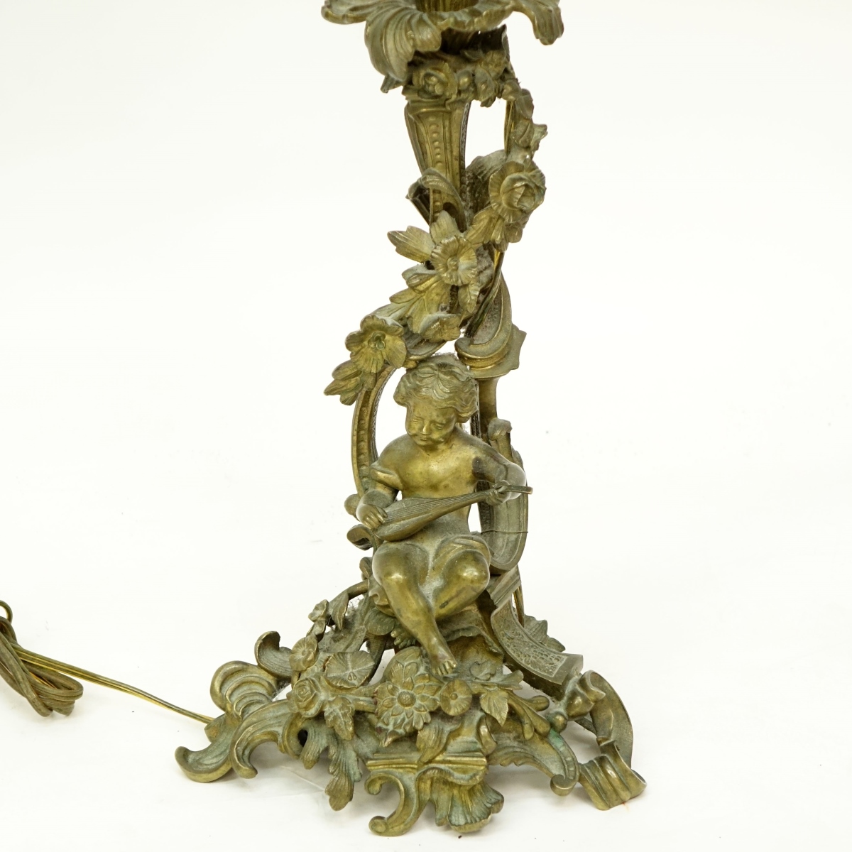 Pair Bronze Candelabra