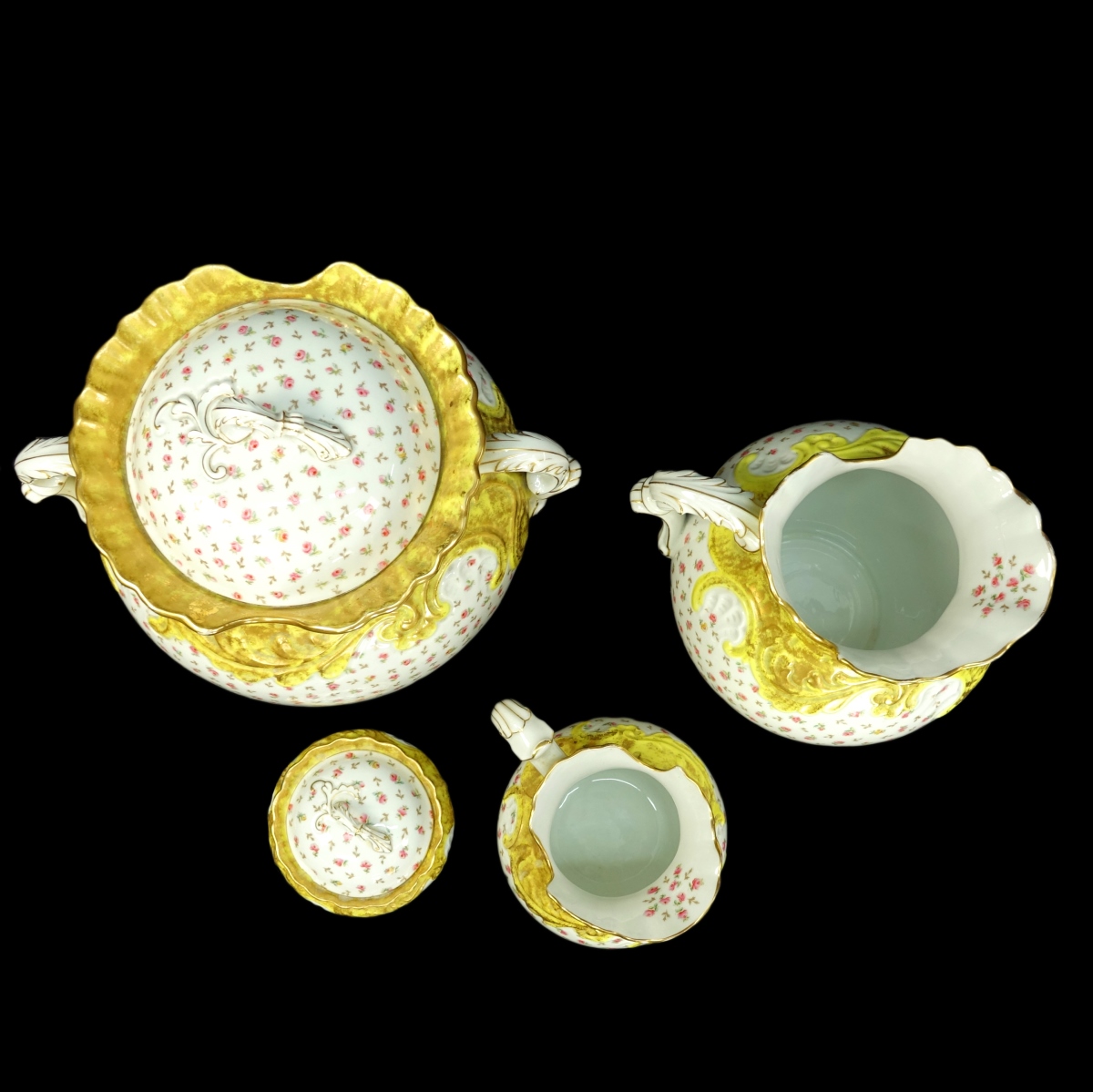 Four Pc Limoges Porcelain Bath Set