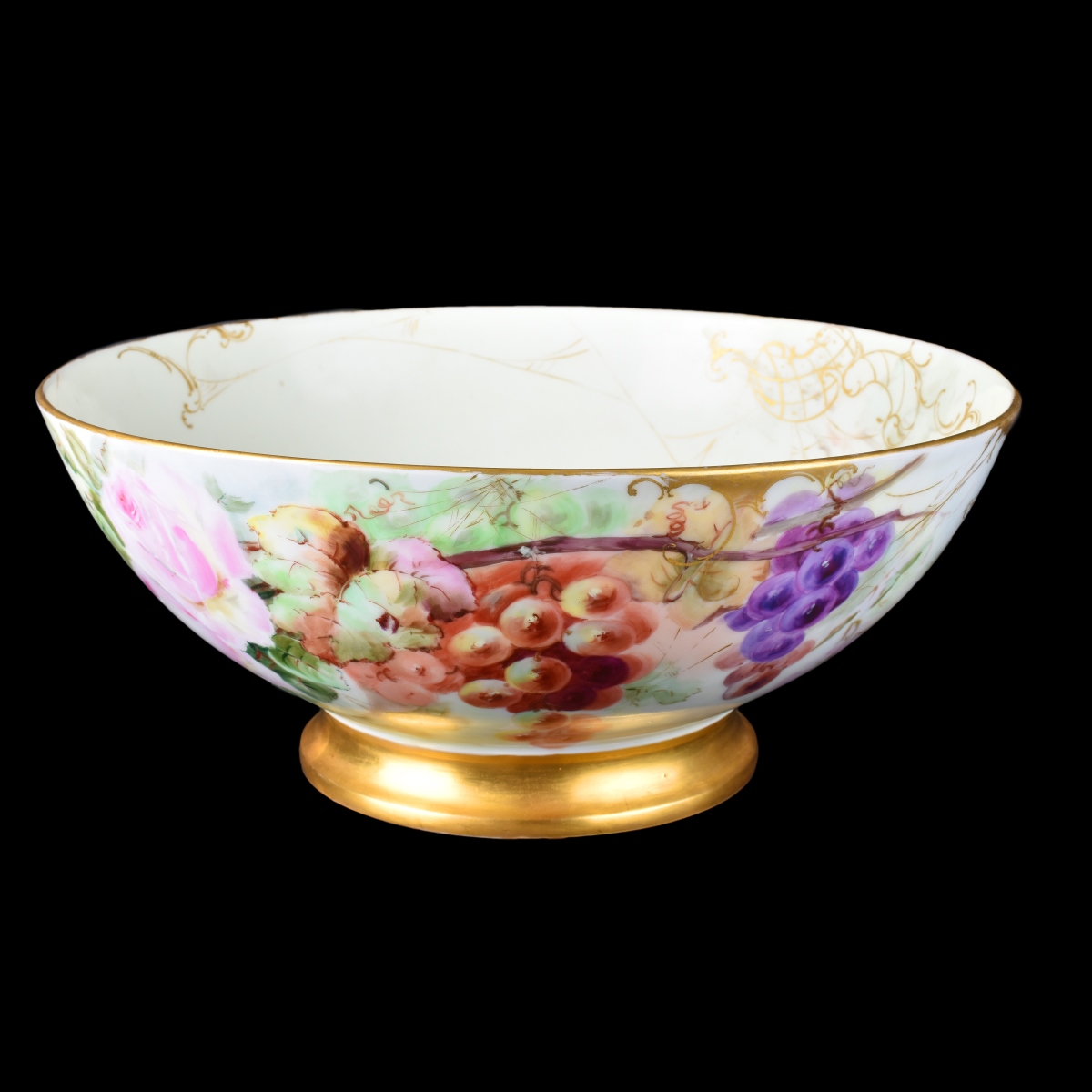 Limoges Style Punch Bowl