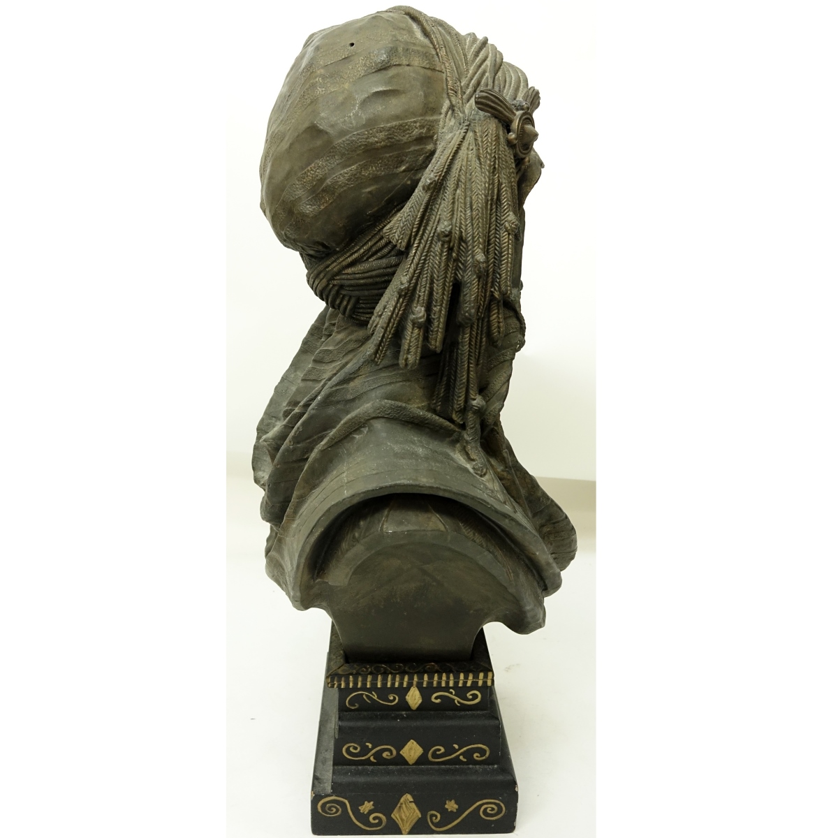 19th Century French Spelter Arab Bust Figure