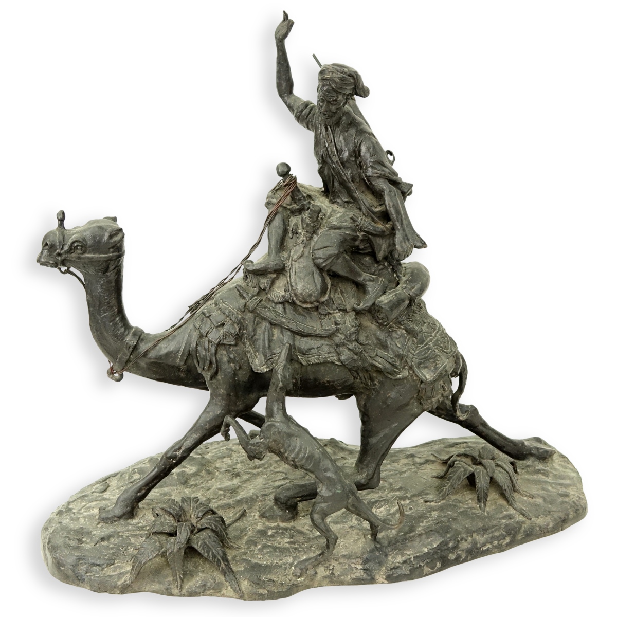 Antique French Orientalist Spelter Sculpture