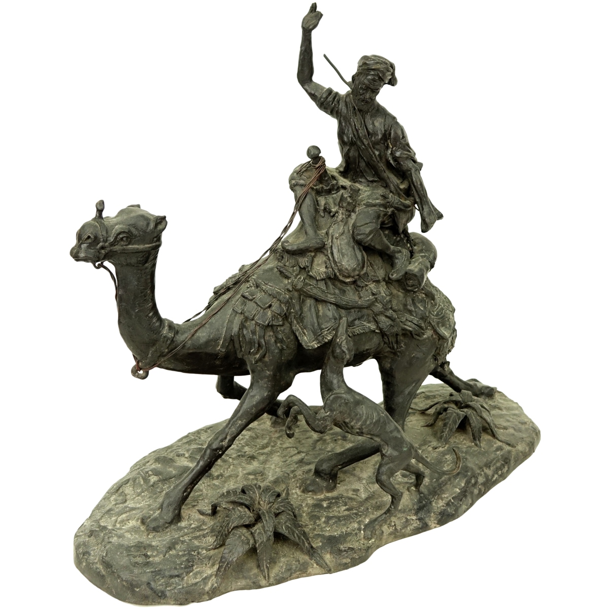 Antique French Orientalist Spelter Sculpture