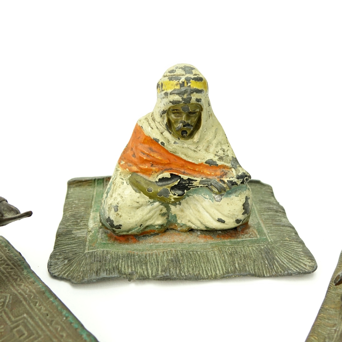 Three Polychrome Spelter Orientalist Miniature