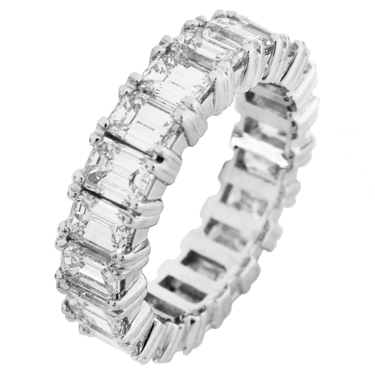 Diamond and Platinum Eternity Band