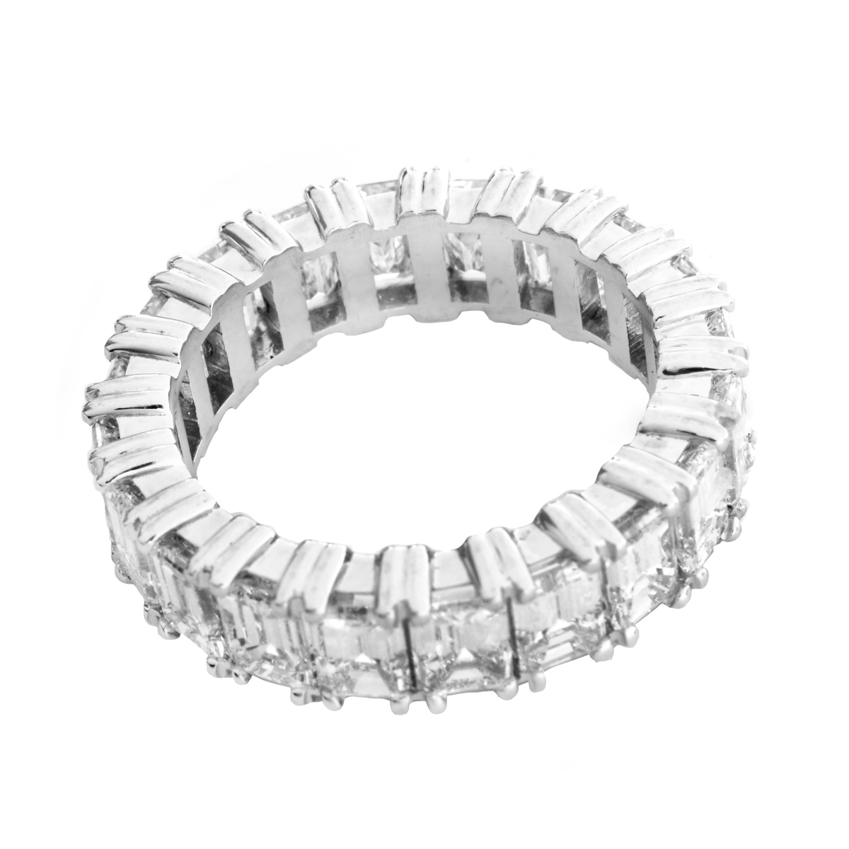 Diamond and Platinum Eternity Band