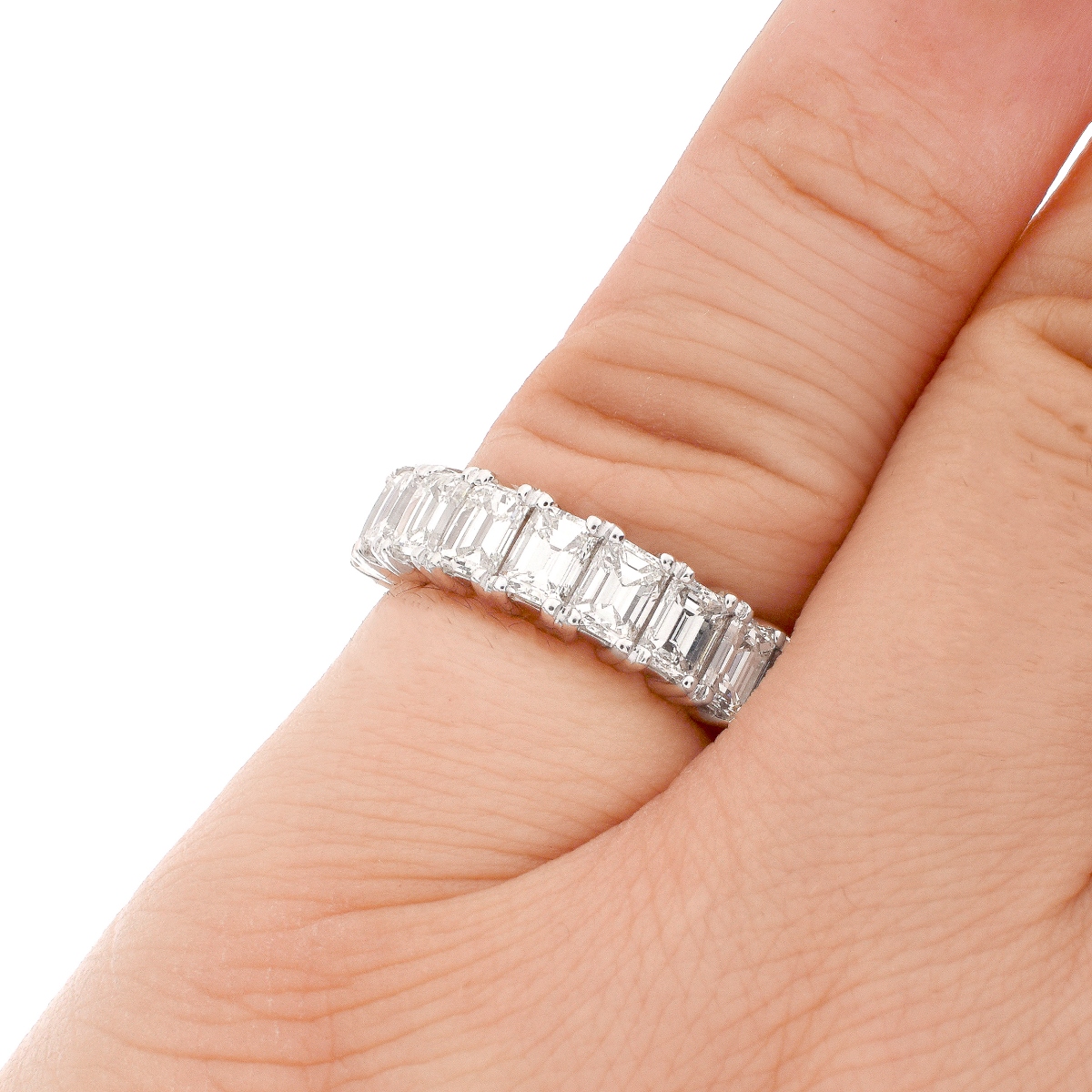 Diamond and Platinum Eternity Band