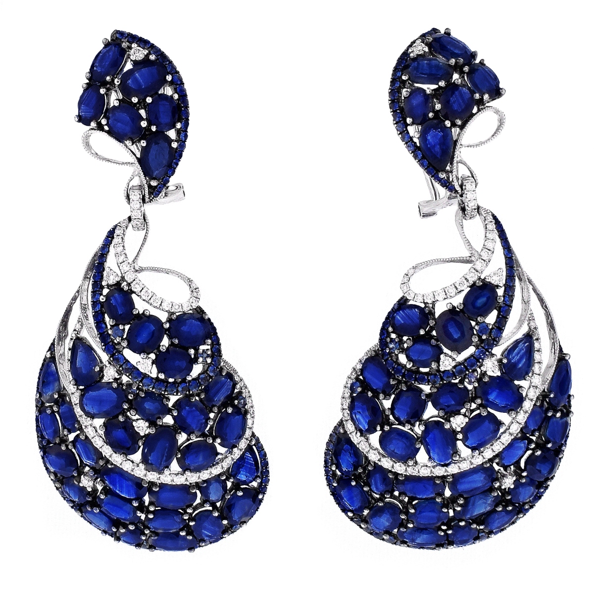 Sapphire and 18K Earrings