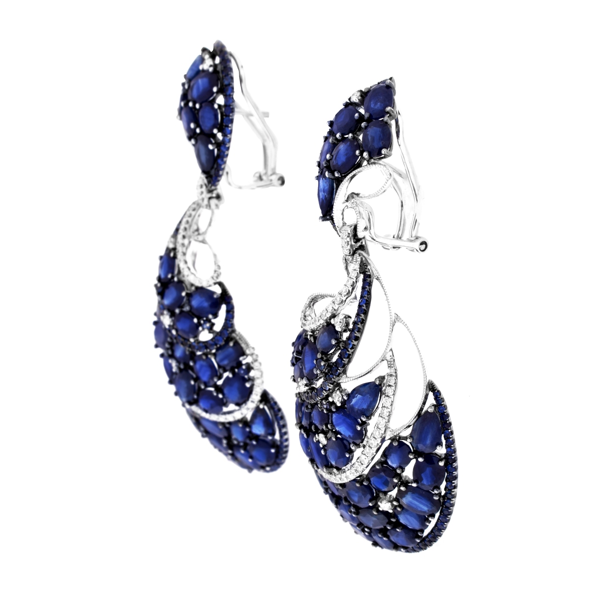 Sapphire and 18K Earrings