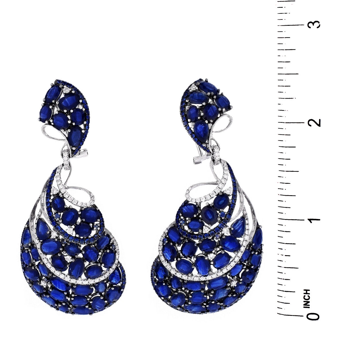 Sapphire and 18K Earrings