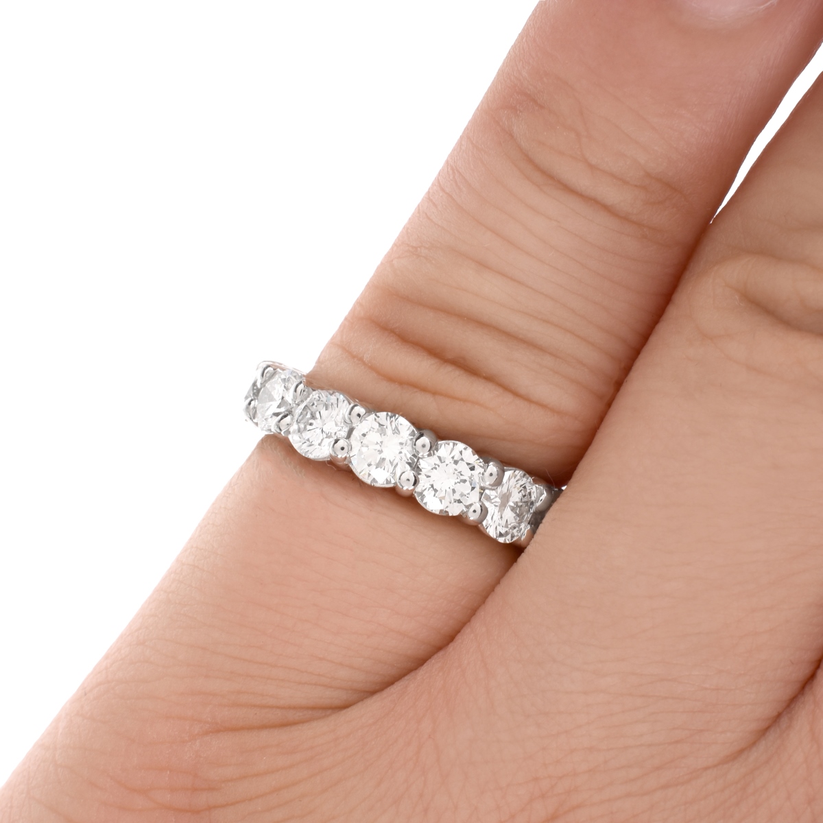 Diamond and Platinum Eternity Band