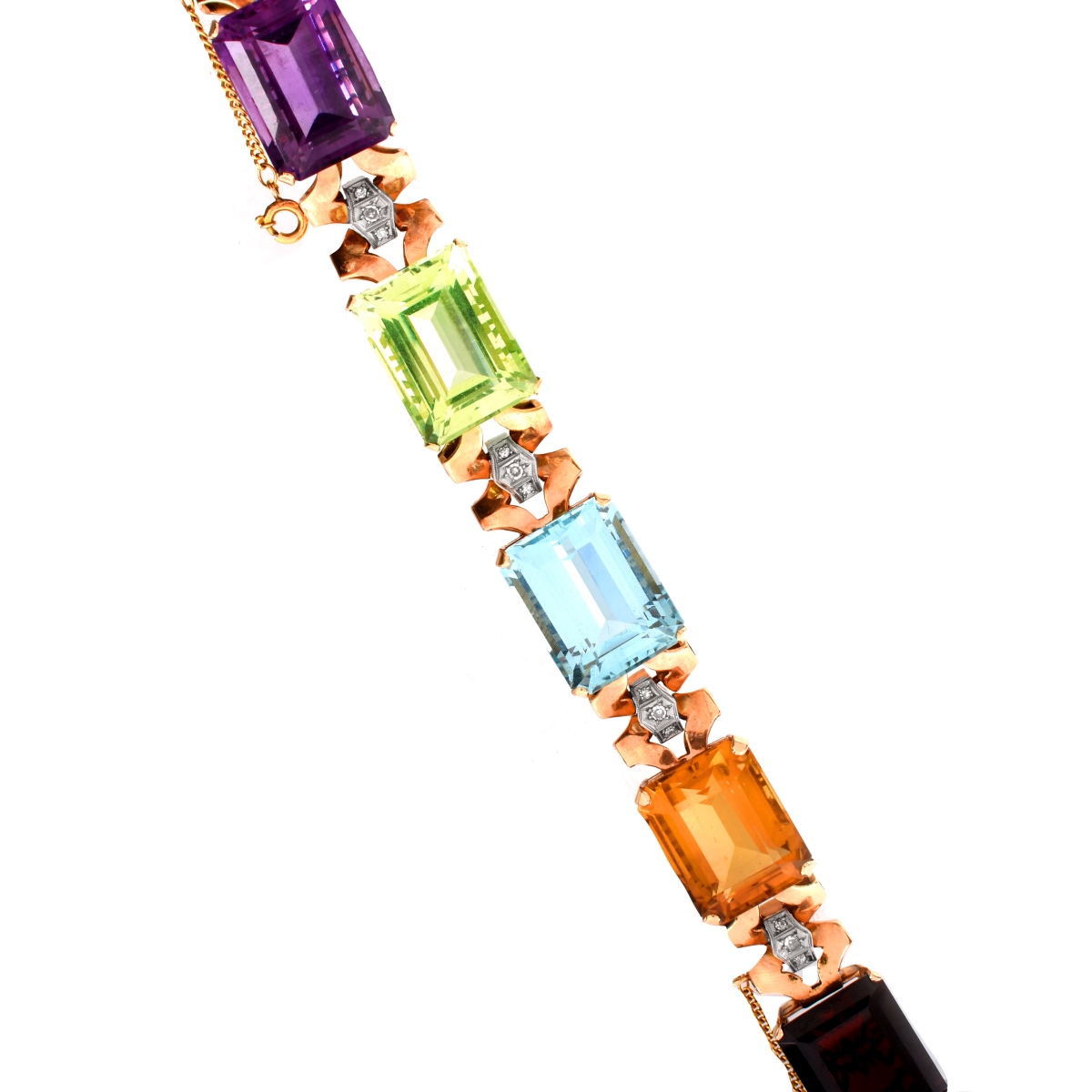 Gemstone and 14K Bracelet