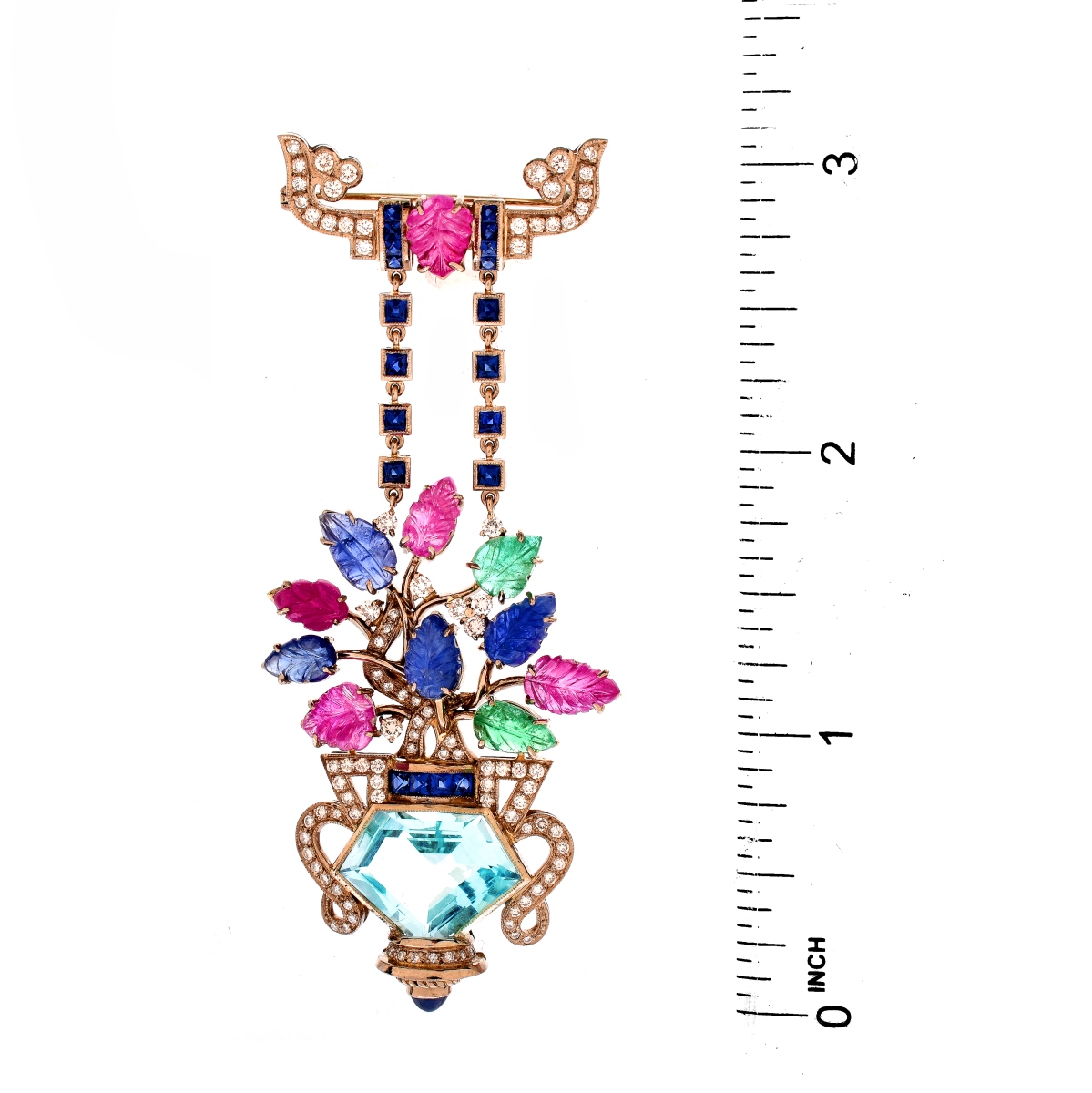 Van Cleef & Arpels style Pendant Brooch