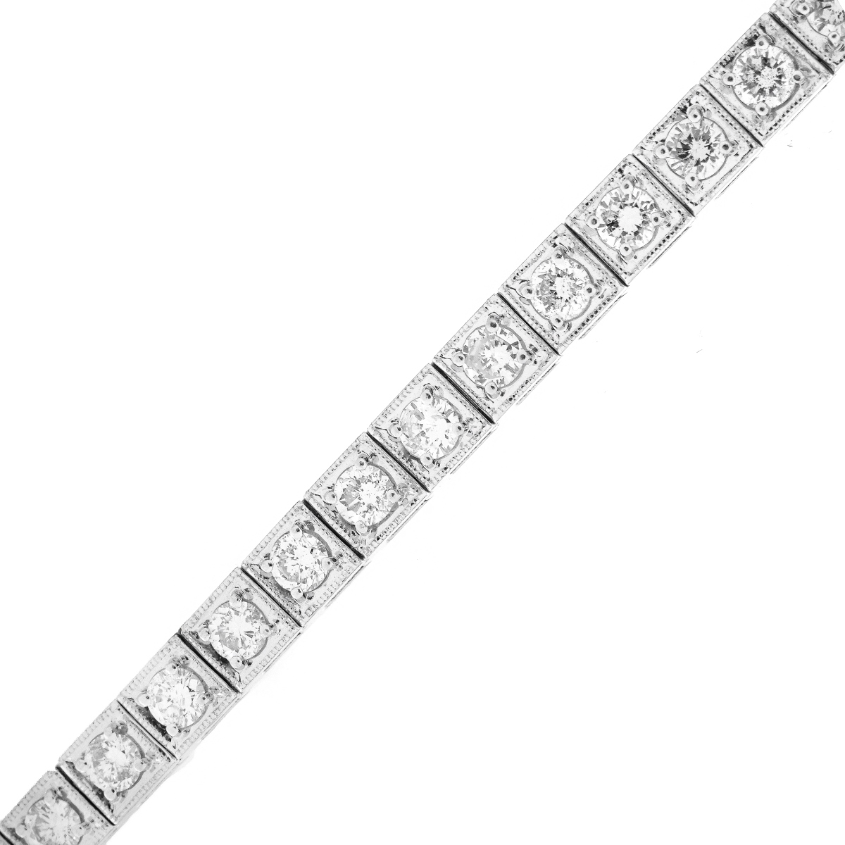 Diamond and 14K Tennis Bracelet