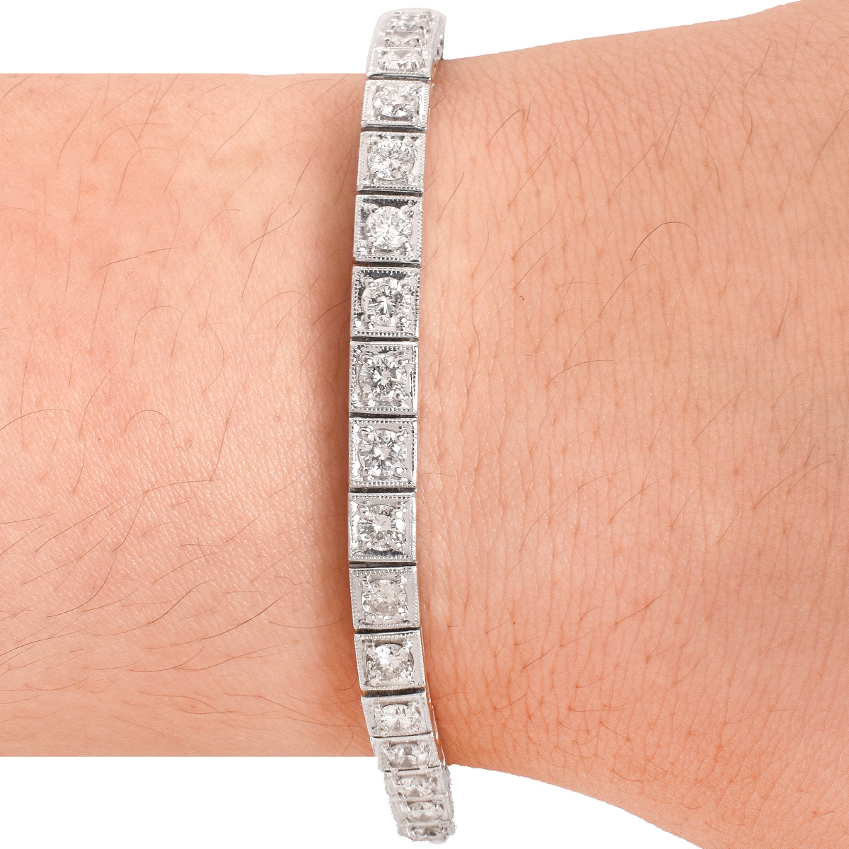 Diamond and 14K Tennis Bracelet