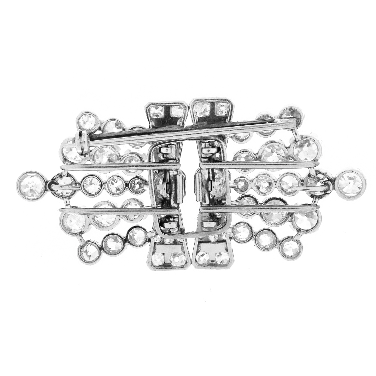 Art Deco Diamond and Platinum Brooch