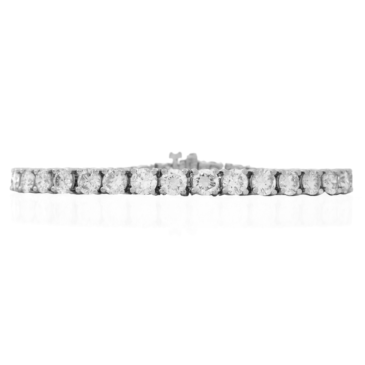 Vintage 13.0ct TW Diamond and Platinum Bracelet